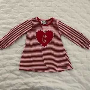 Cecil and Lou heart top with letter “c”. Size 3T